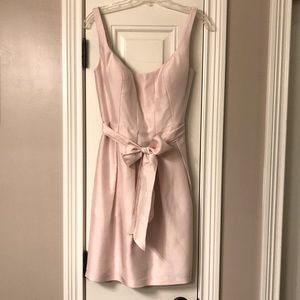 NWT Jenny Yoo Justine Pink Silk Shantung Built-in Bra Dress- Size 8 *Still NWT*